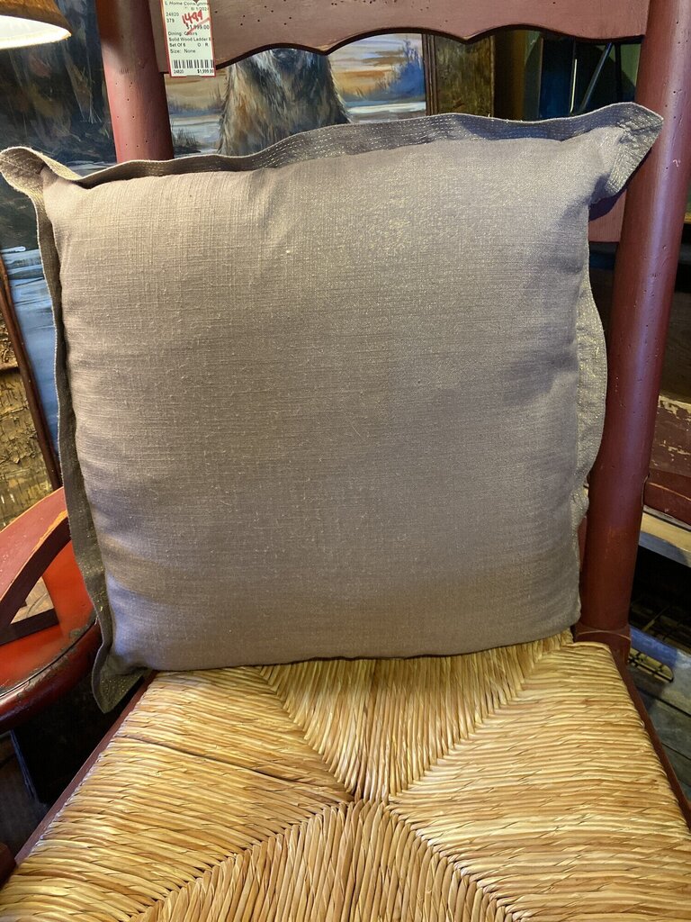 Brown Pillow With Border