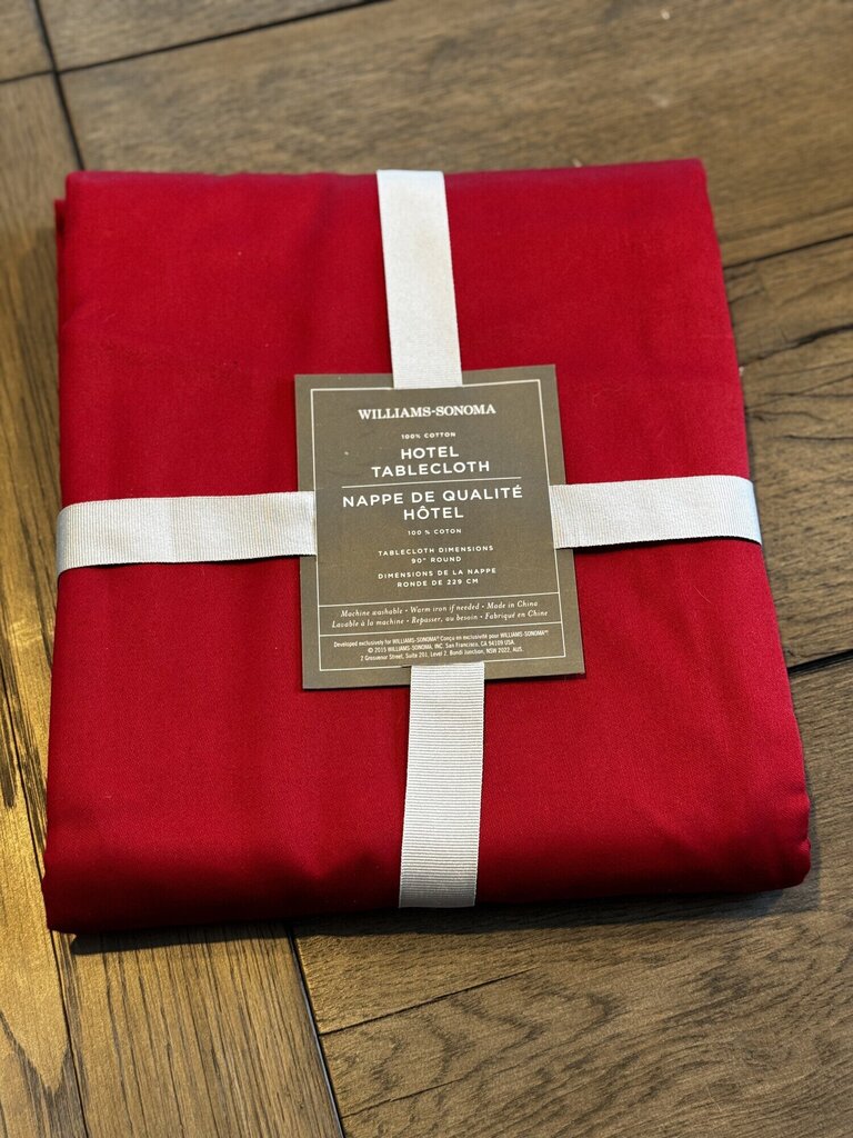 Williams Sonoma Hotel Tablecloth Round