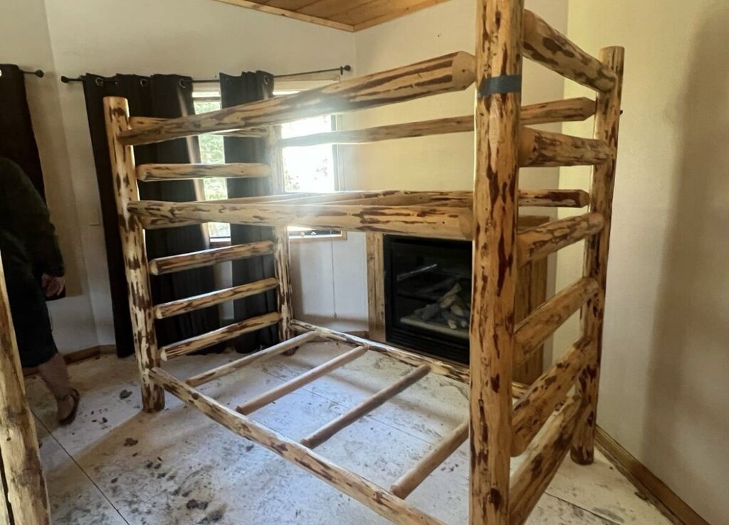 Lodge Pole Bunk Bed - Twin XL over Twin XL