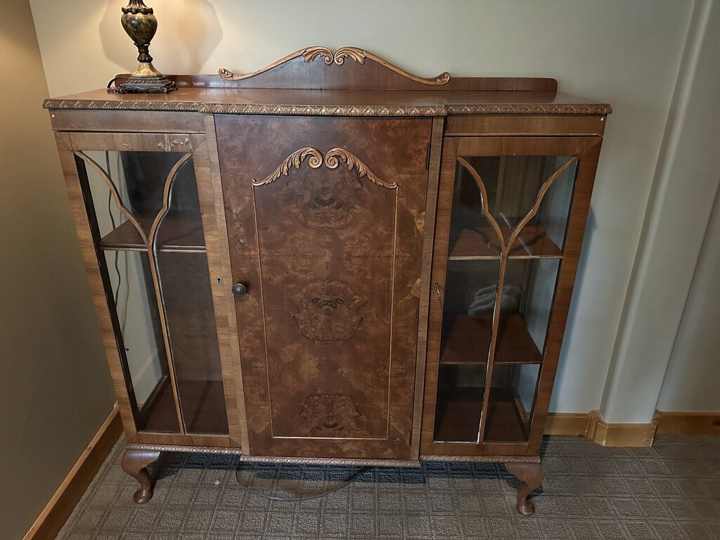 Art Deco Mahogany Secretary Cabinet - c1930
