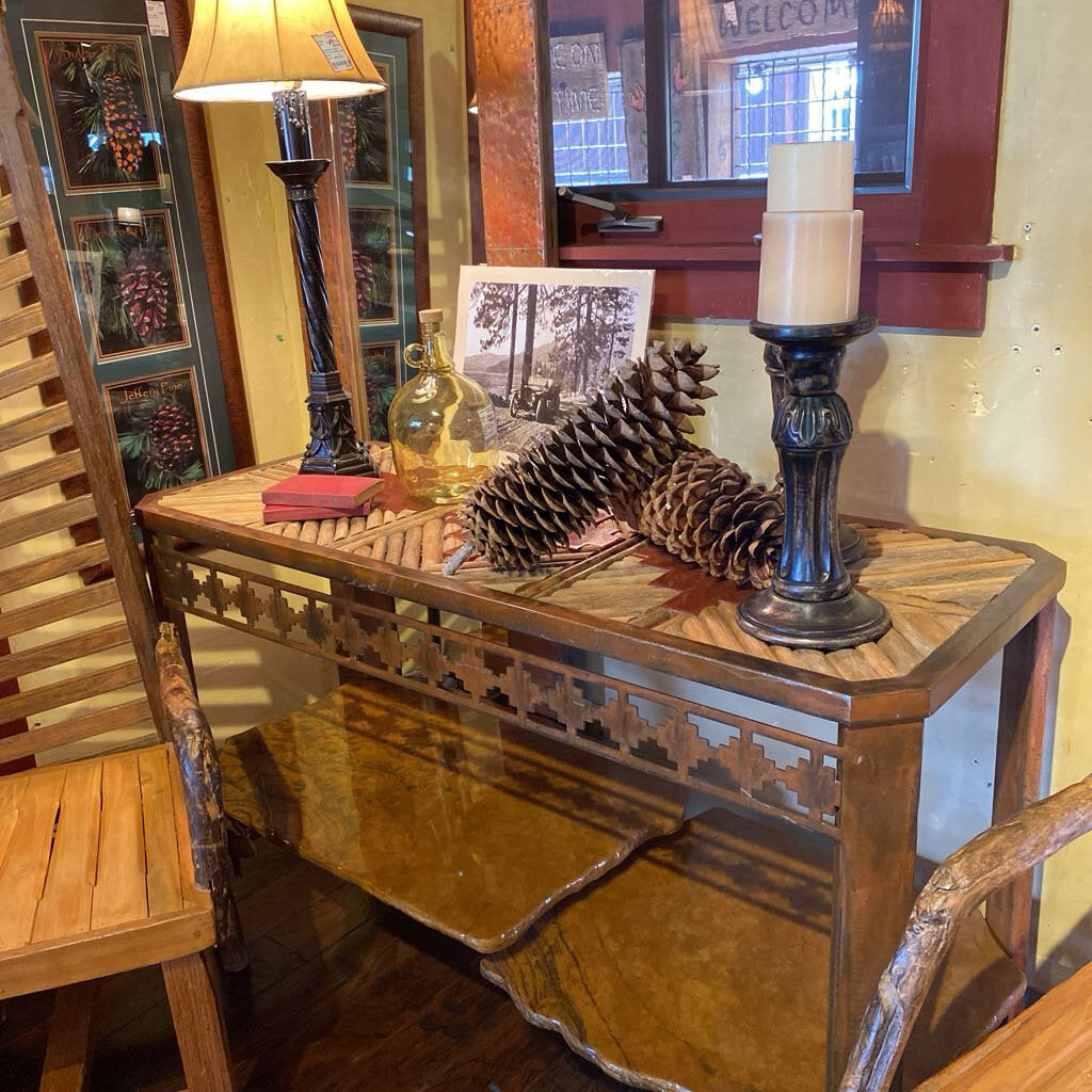 Rustic Console One of a Kind Sandstone