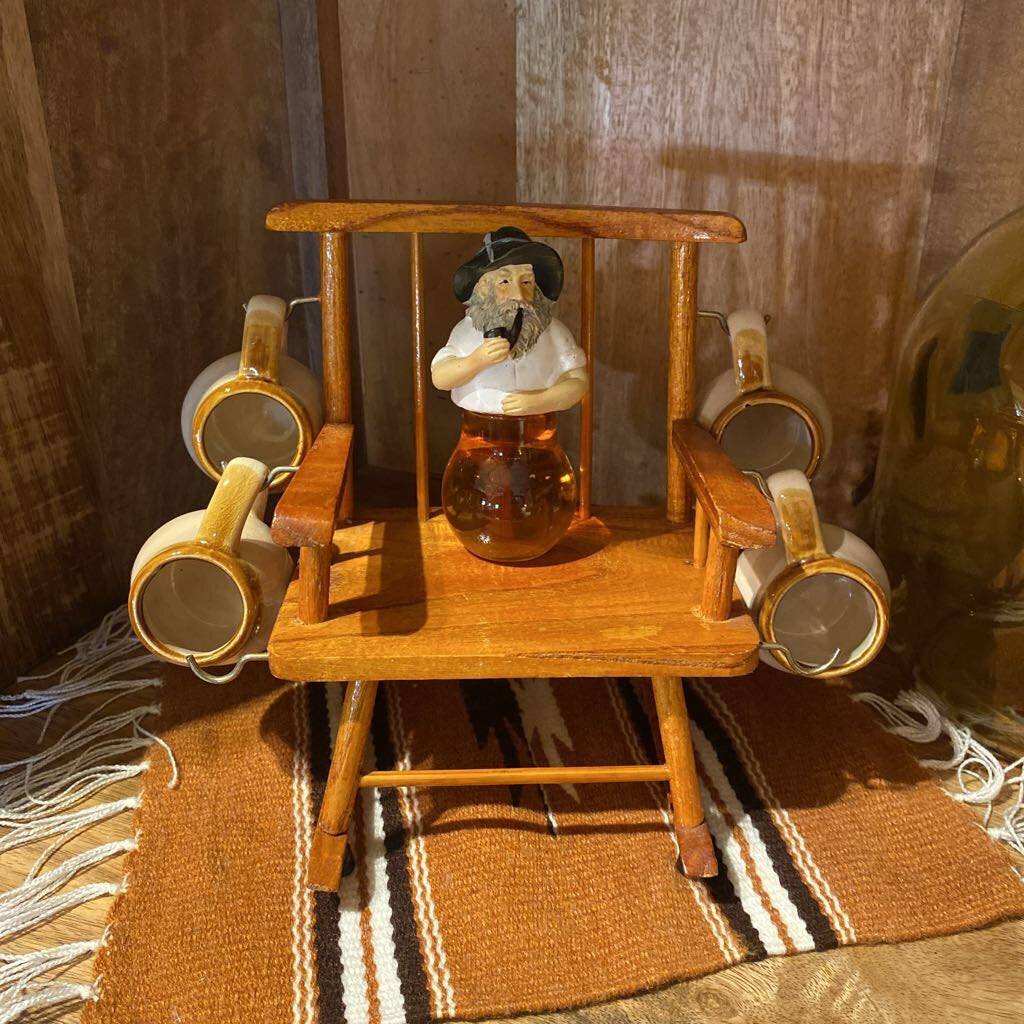 Shot Glass Rocking Chair Caddy