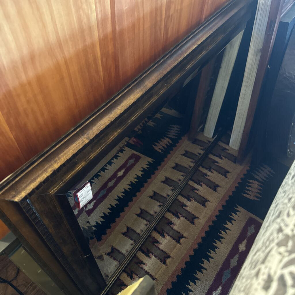 Gray Gilded Framed Mirror