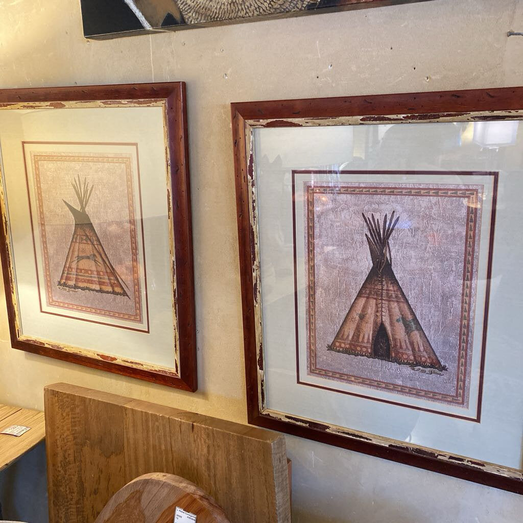 Indian Teepee Prints - Set of 2