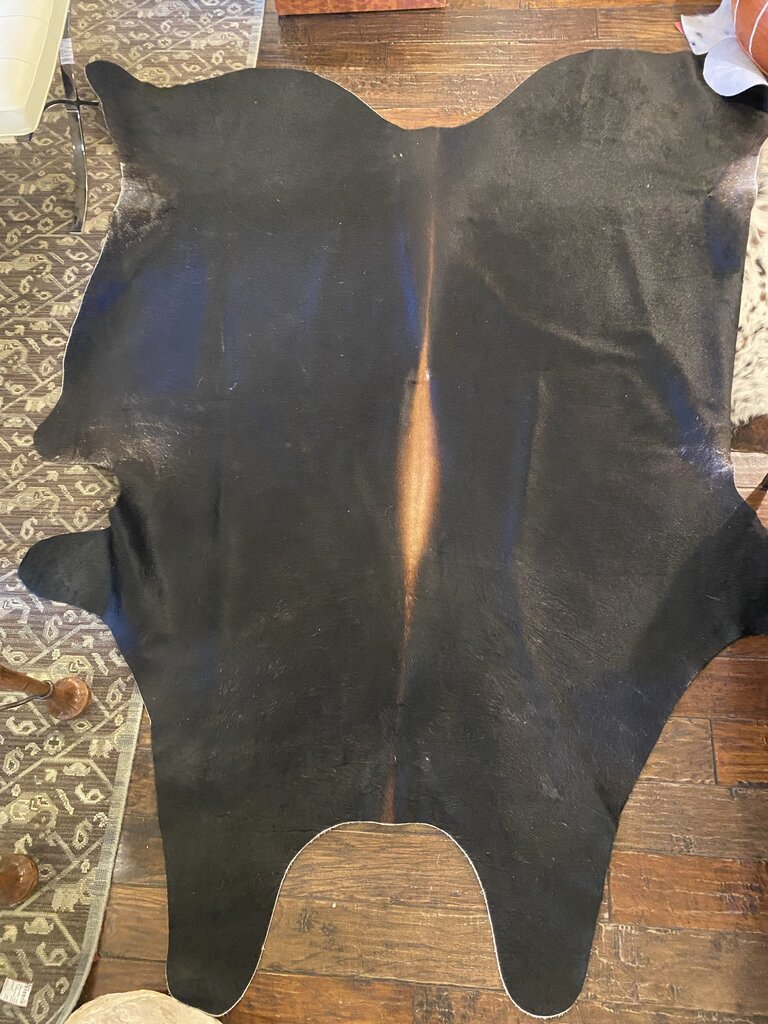 Black Cowhide Rug