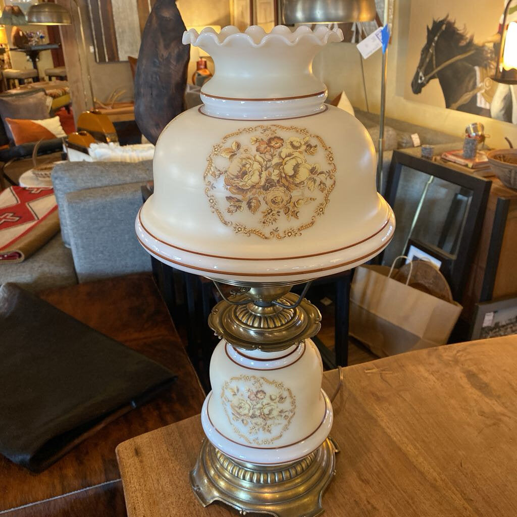 Vintage Quoizel Hurricane Lamp