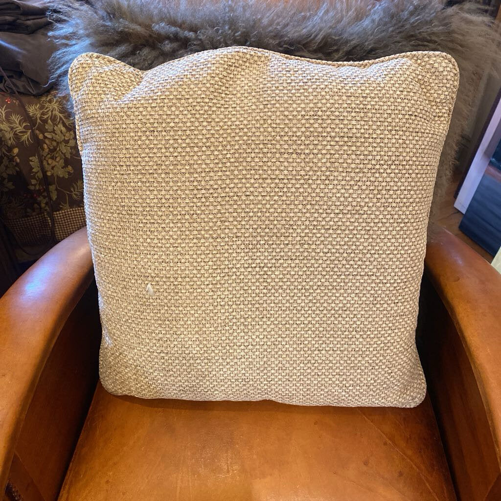 Tan Tweed Pillow