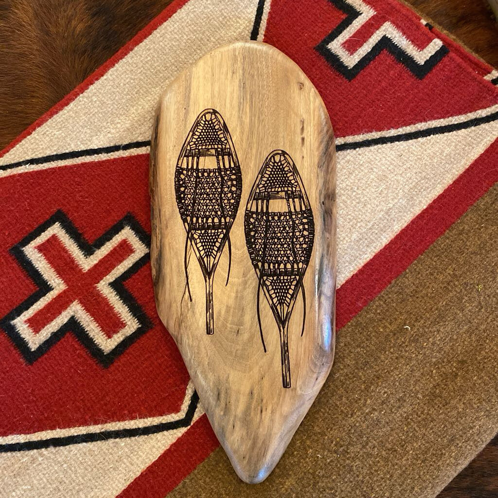 Snowshoe Wood Wall Plaque By Rustic Incline