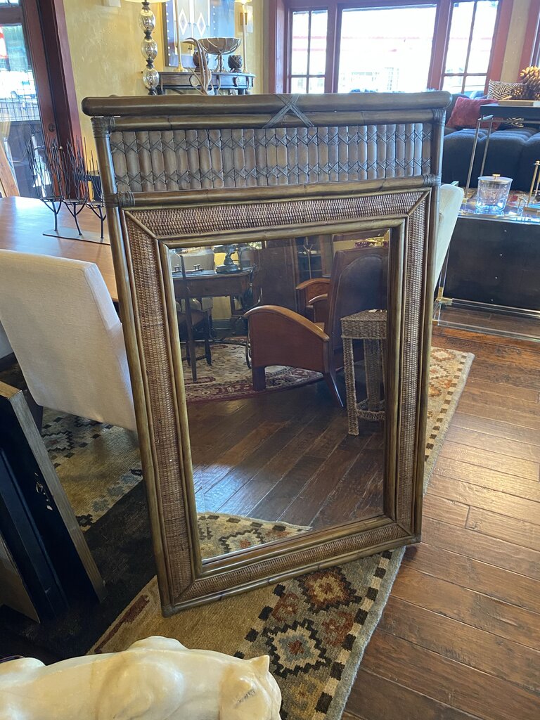 Rattan Mirror