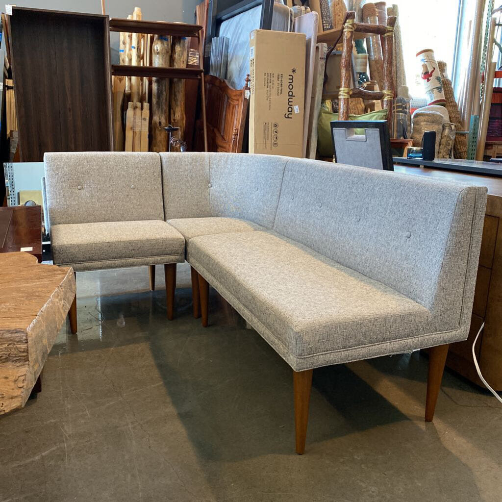 West Elm Mid Century 3 Piece Banquette