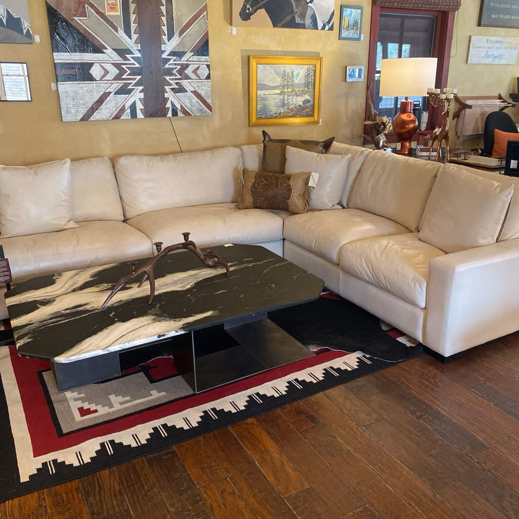 Custom Leather Sectional - Brand New!