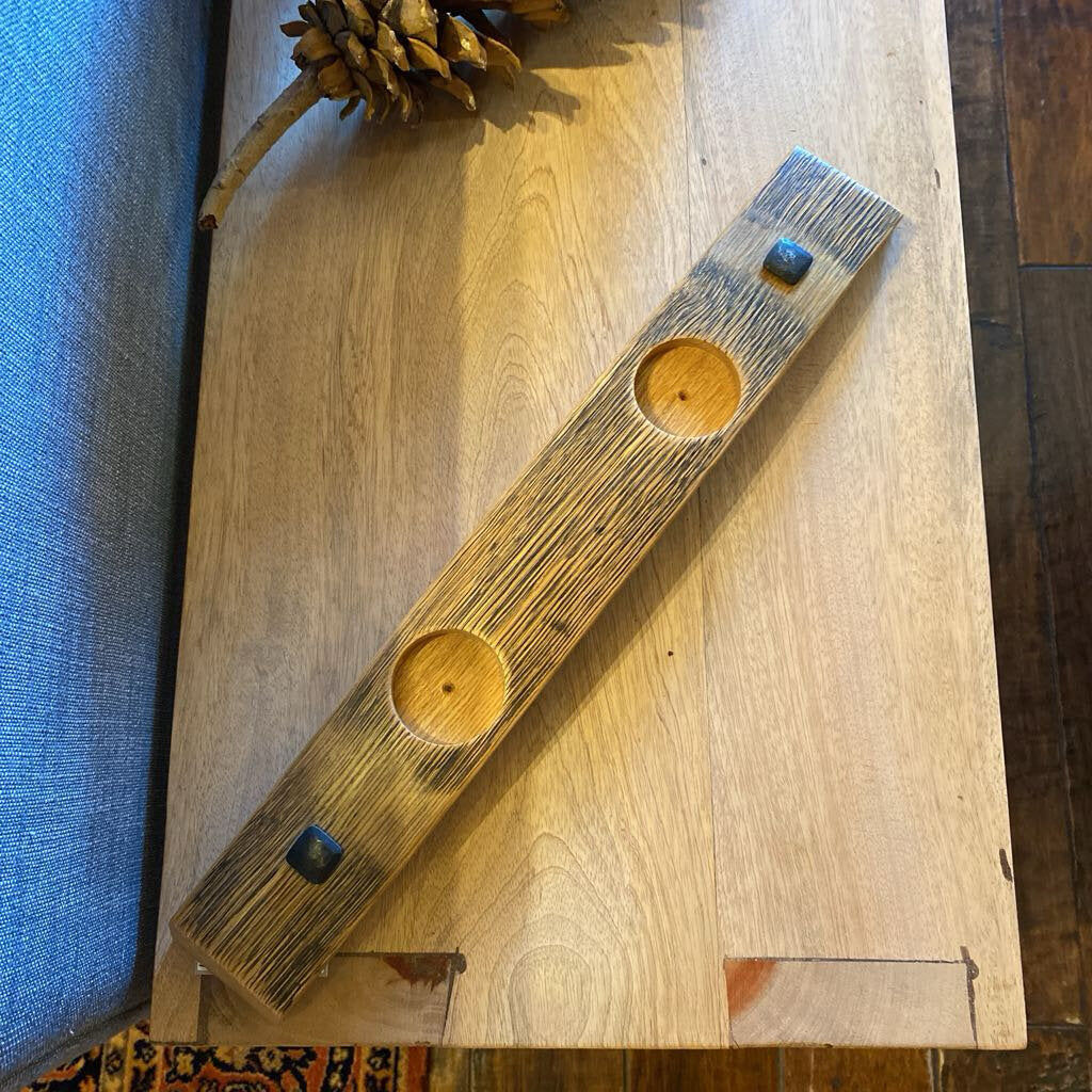 Wine Barrell Stave Candle Holder
