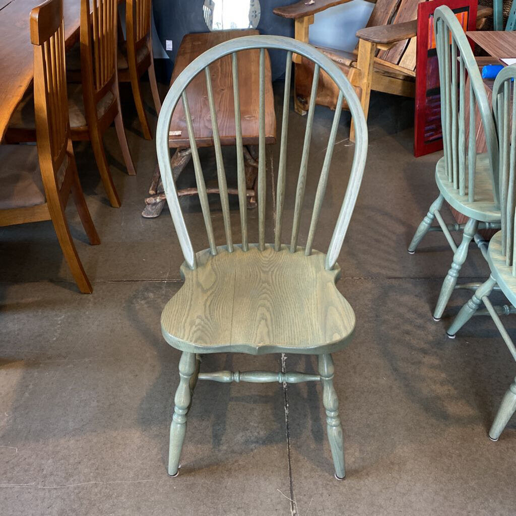 American Vintage Amish Crafted Windsor Dining Chairs - Set Of 6