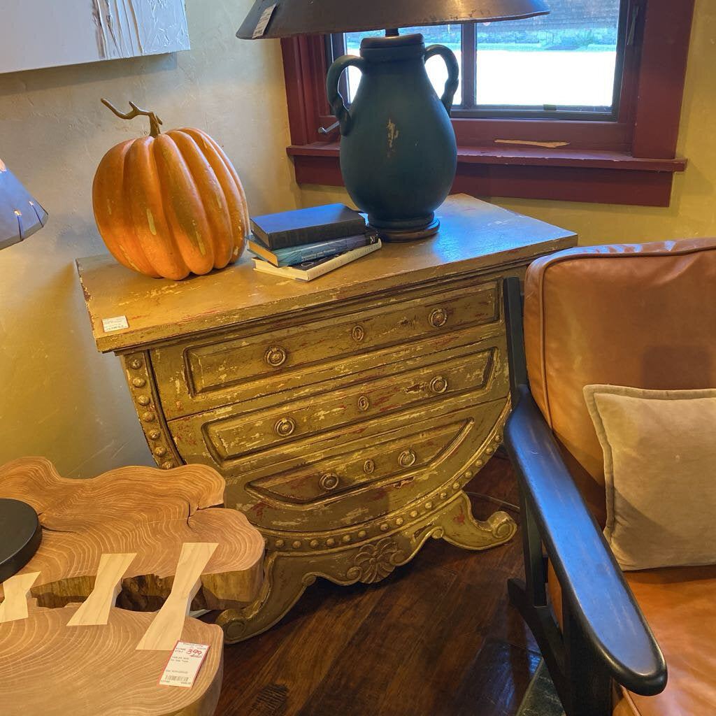 Vintage Barrel Chest Dresser Or Console