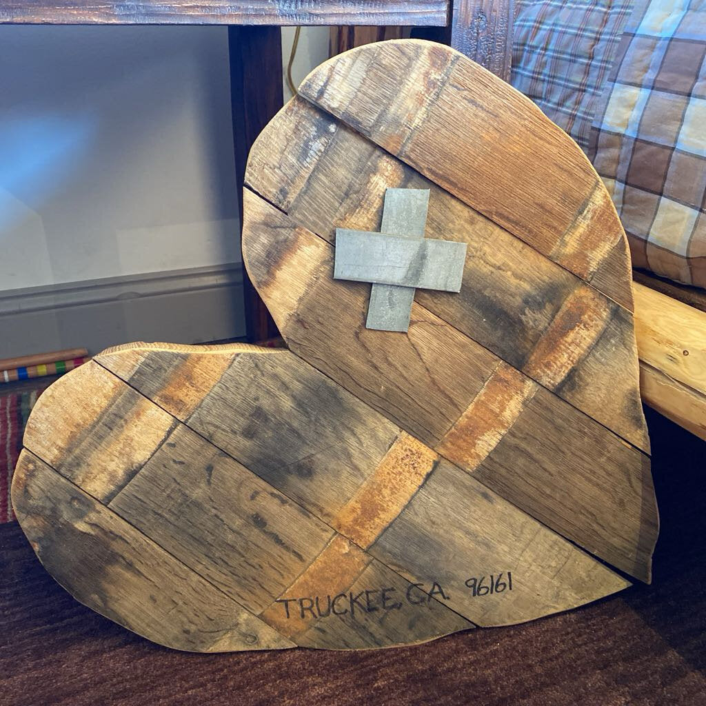 Barrel Stave Cross Your Heart
