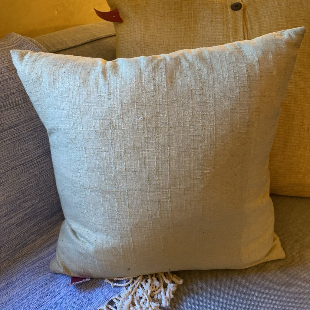 Yellow Silk Pillow