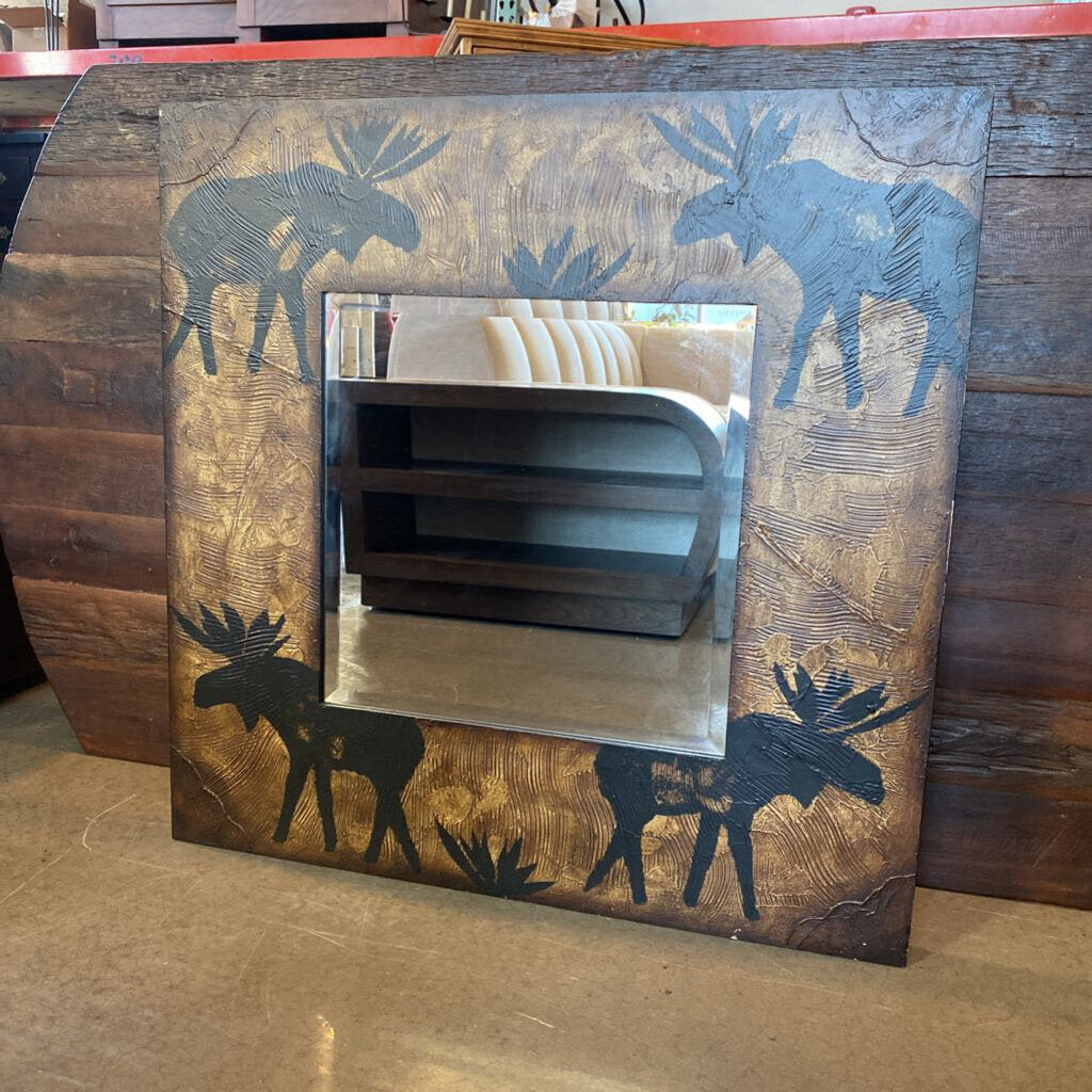 Carolyn Kinder Moose Frame Mirror