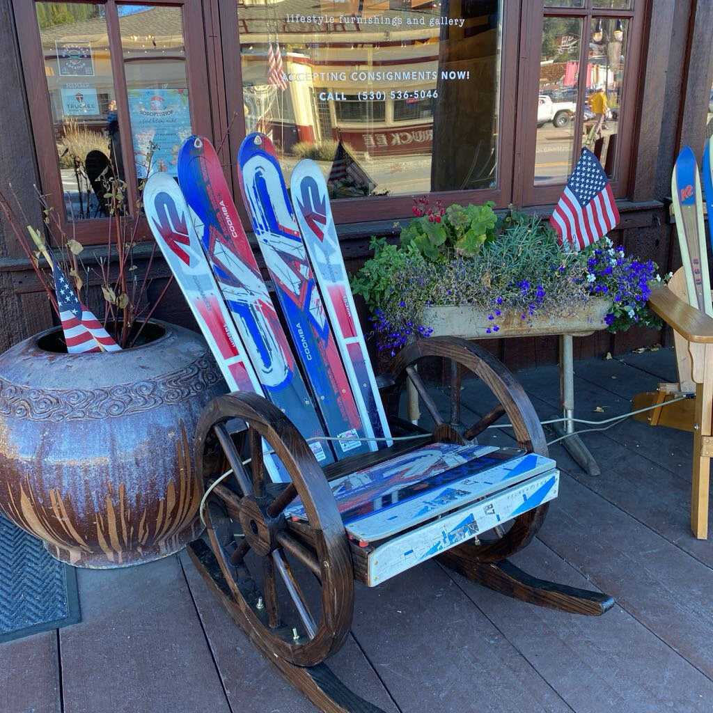Custom Ski Rocking Chair