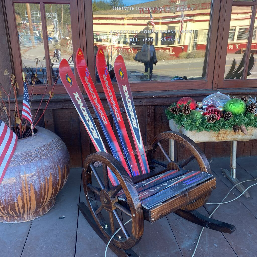 Custom Ski Rocking Chair