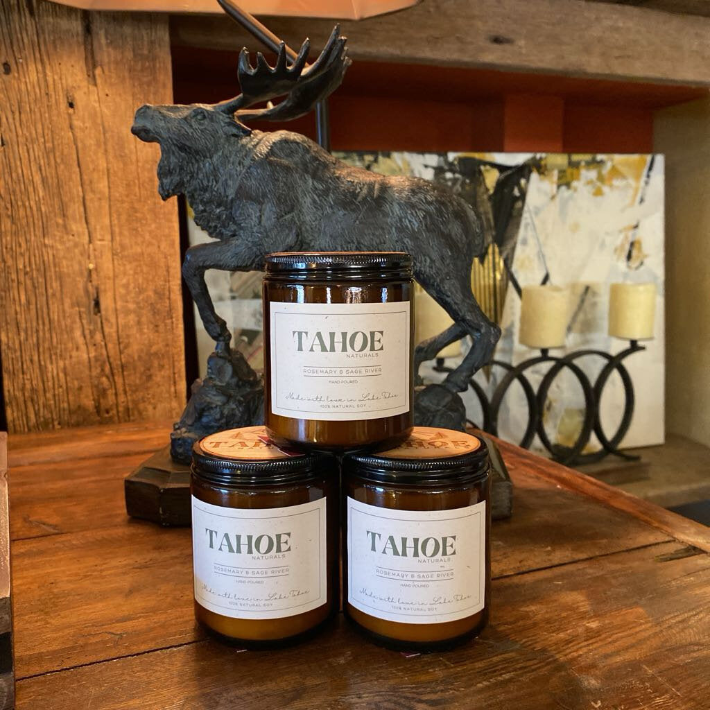 Tahoe Naturals Candle - Rosemary And Sage River