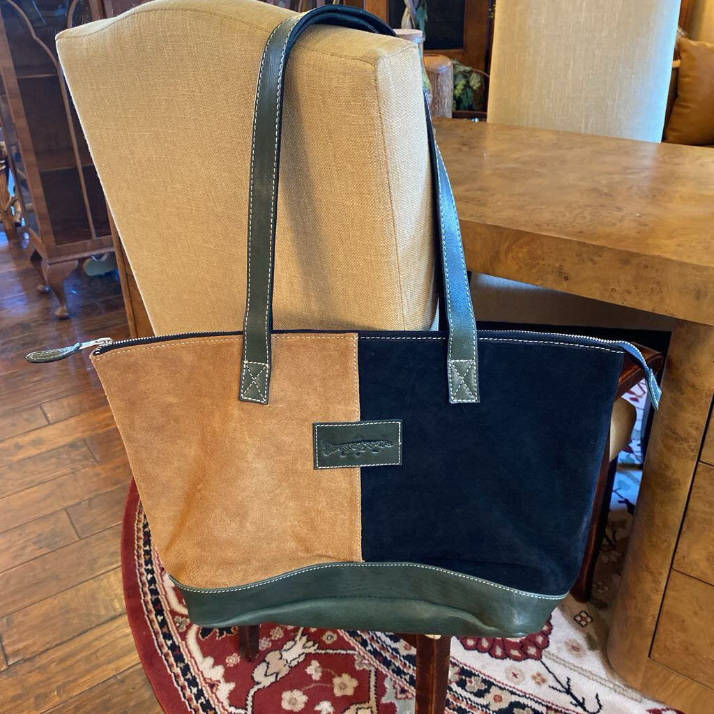 FH Wadsworth NYC Suede Tote Bag