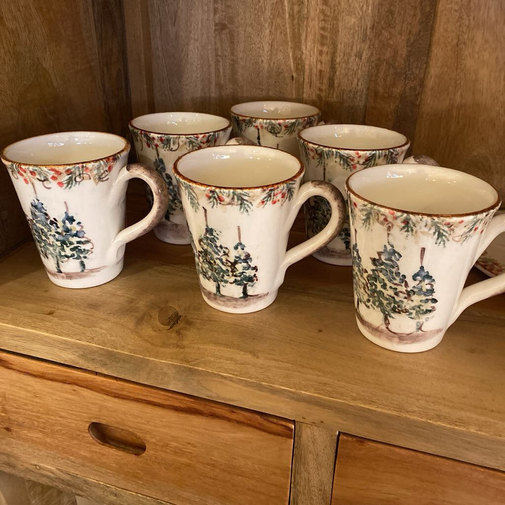 Arte Italica Natale Mug - Set Of 6