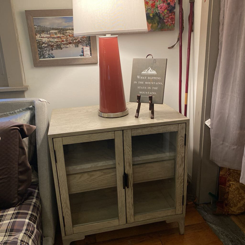Four Hands Viggo Cabinet Nightstand In Vintage White Oak
