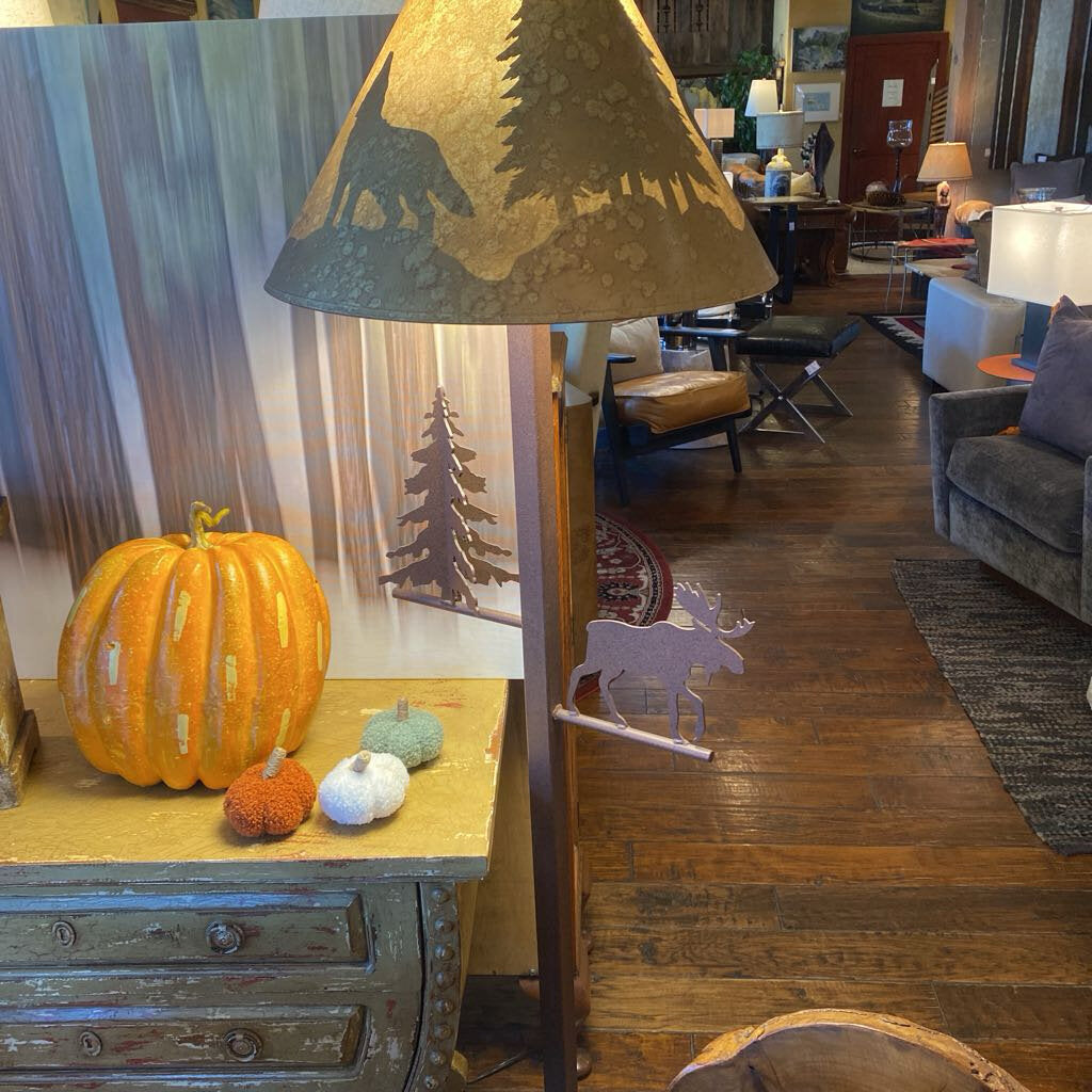 Iron Moose Floor Lamp