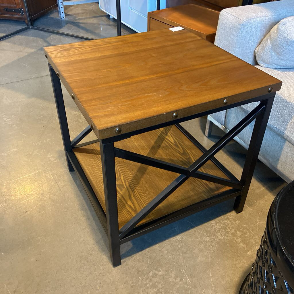 Baxton Studio Herzen Industrial End Table