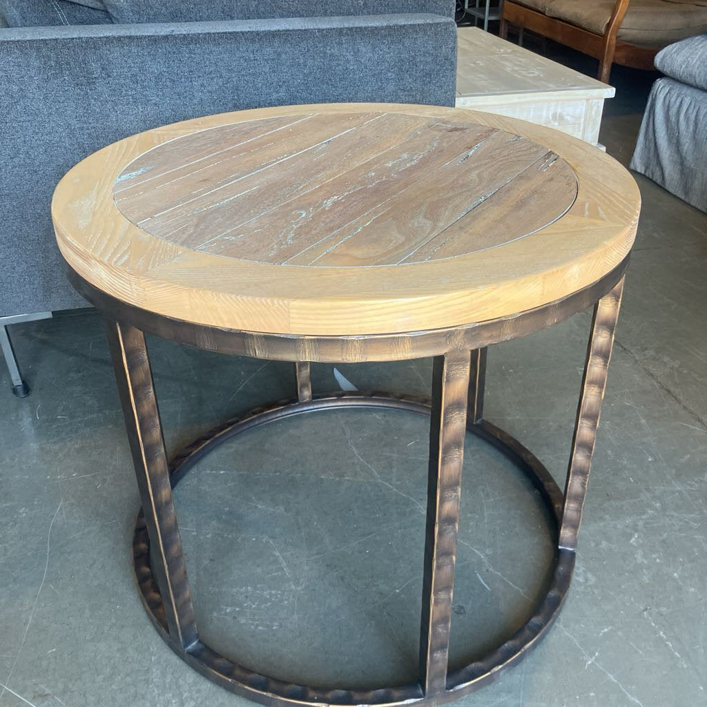 Cara Cole Wooden Circle Side Table