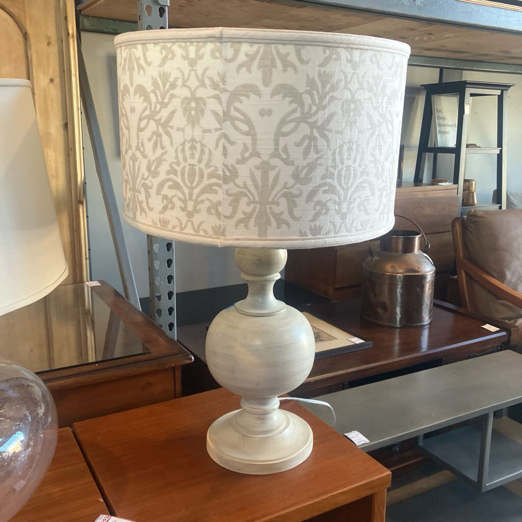 Wood Base Lamp