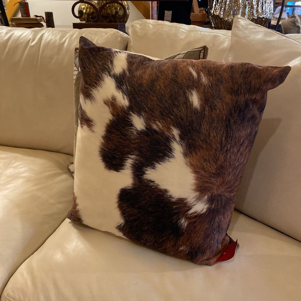 Faux Cowhide Pillow