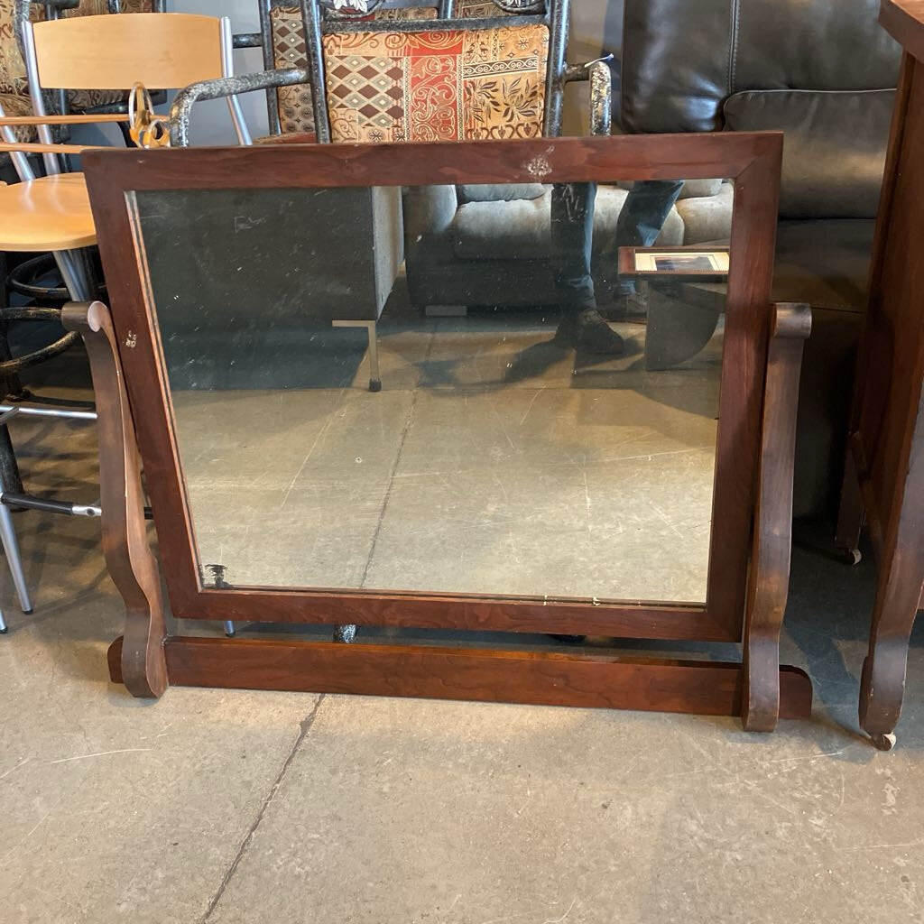 1939 Waterfall Style Leaded Dresser w/ mirror