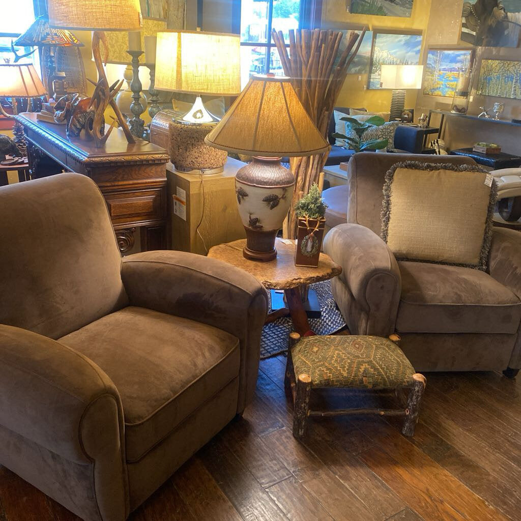 Brown Upholstered Recliner