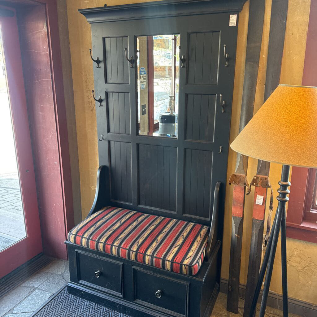 Ethan Allen Two Drawer Hall Tree With Bench