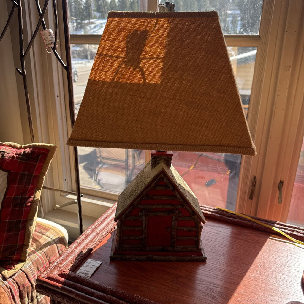 Log Cabin Lamp