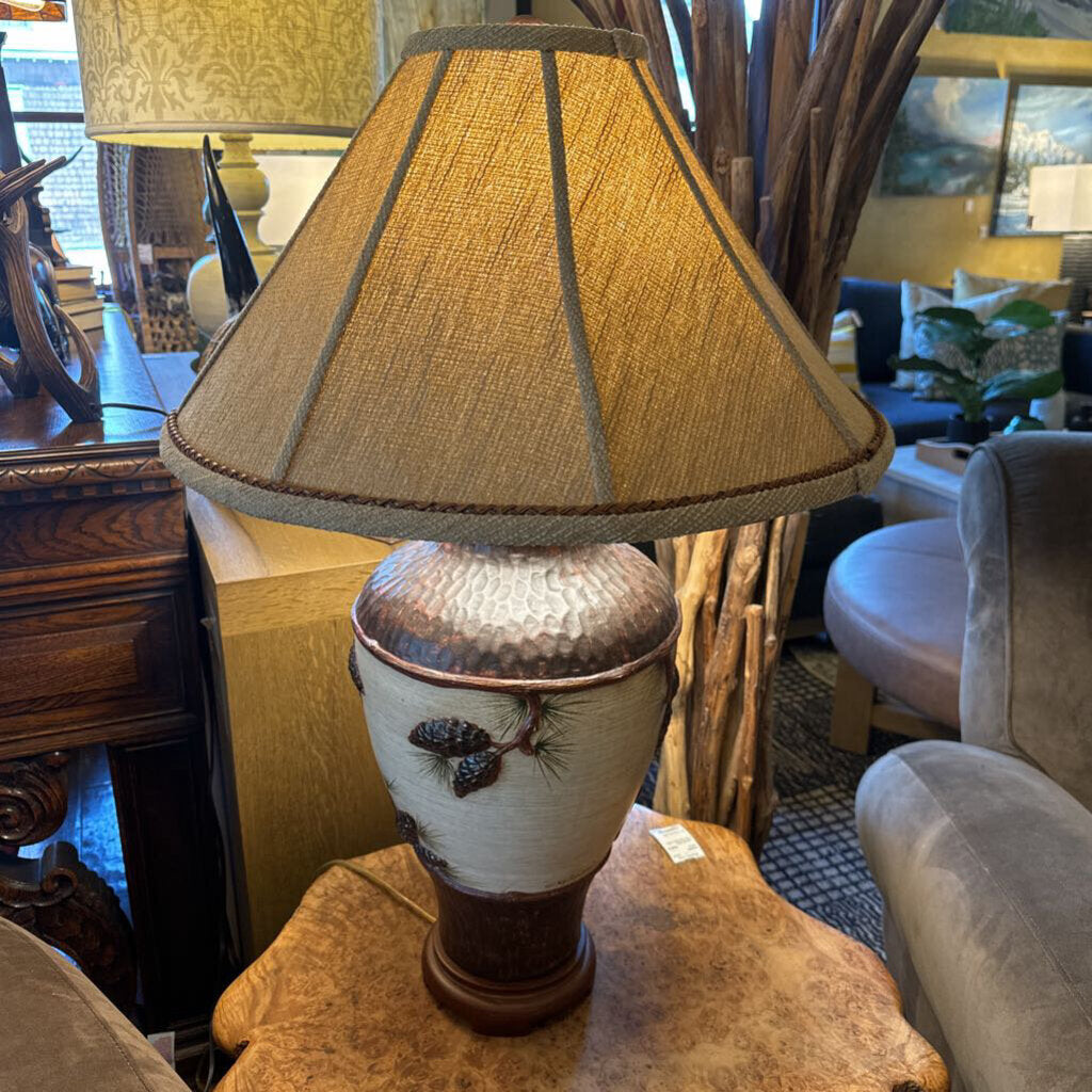 Ceramic Pinecone Lamp