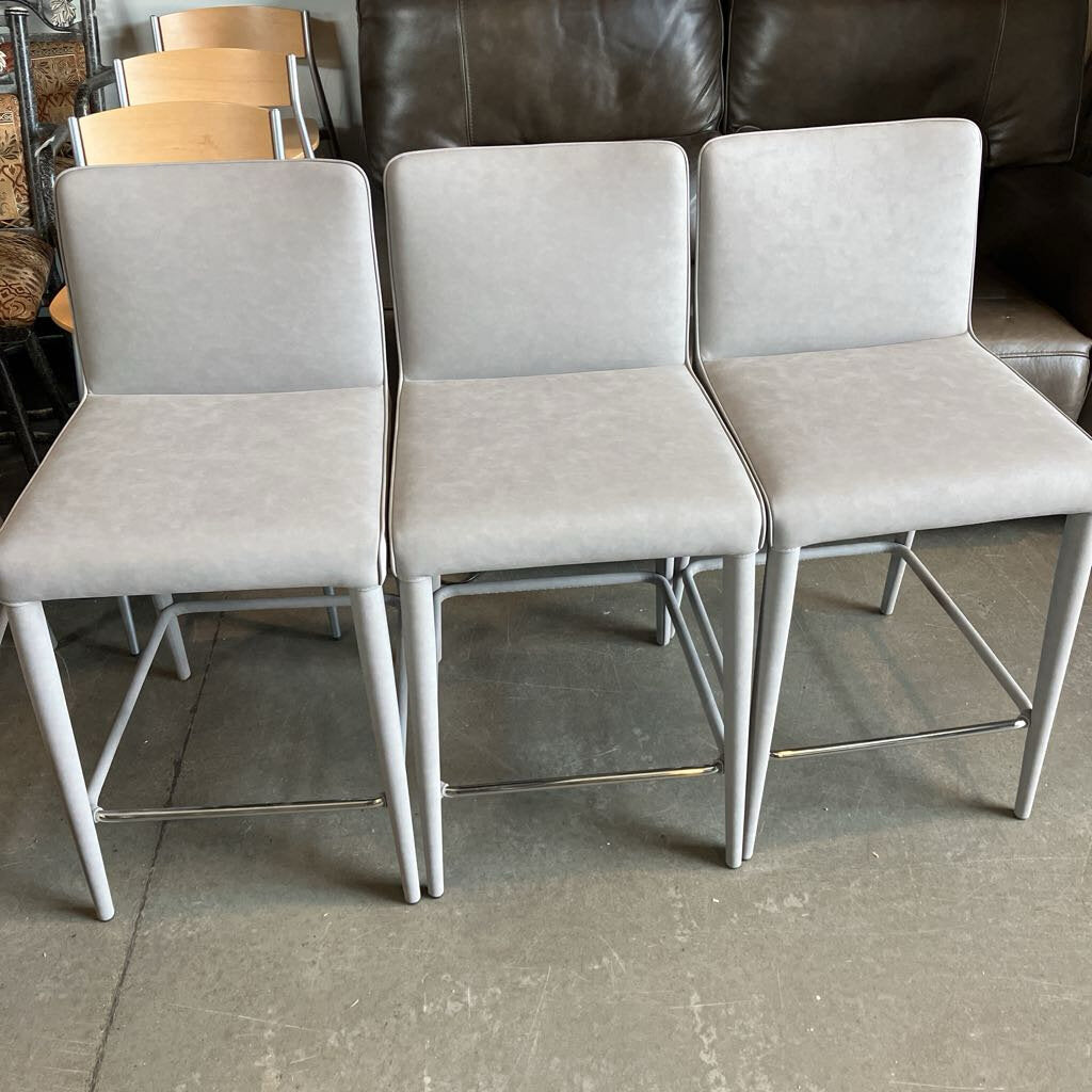 Restoration Hardware Nicola Track Counter Stools - Set Of 3