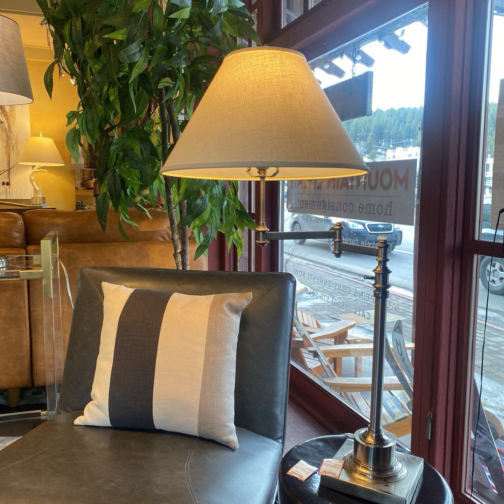 Swing Arm Nickel Lamp