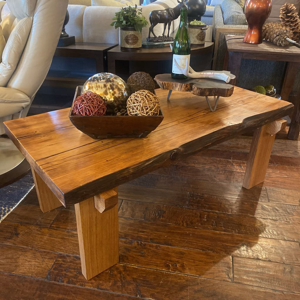 Custom Douglas Fir Live Edge Coffee Table By Sandy Croft