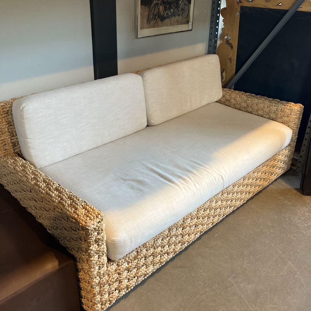 Serena & Lily Wicker Sofa