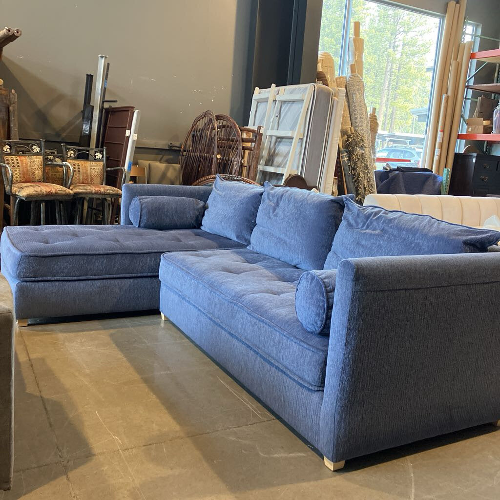 Serena & Lily Blue Sectional W/ Chase