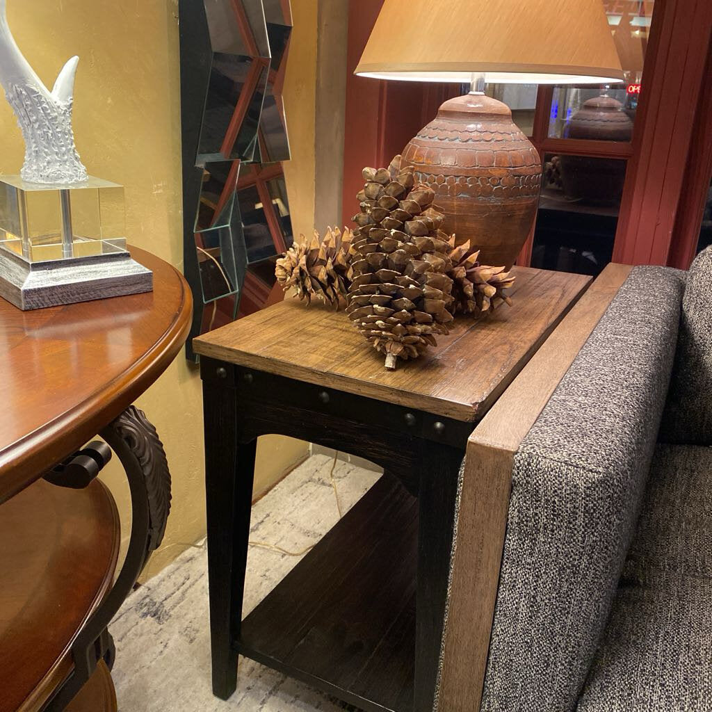 La-Z-Boy Wood And Metal End Tables - Set Of 2