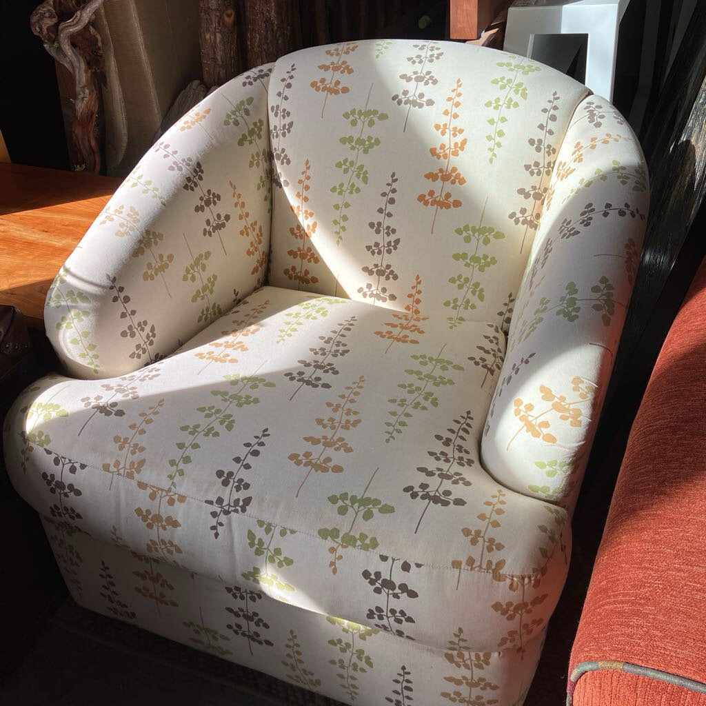 Mushroom Pine Trees Swivel Chair