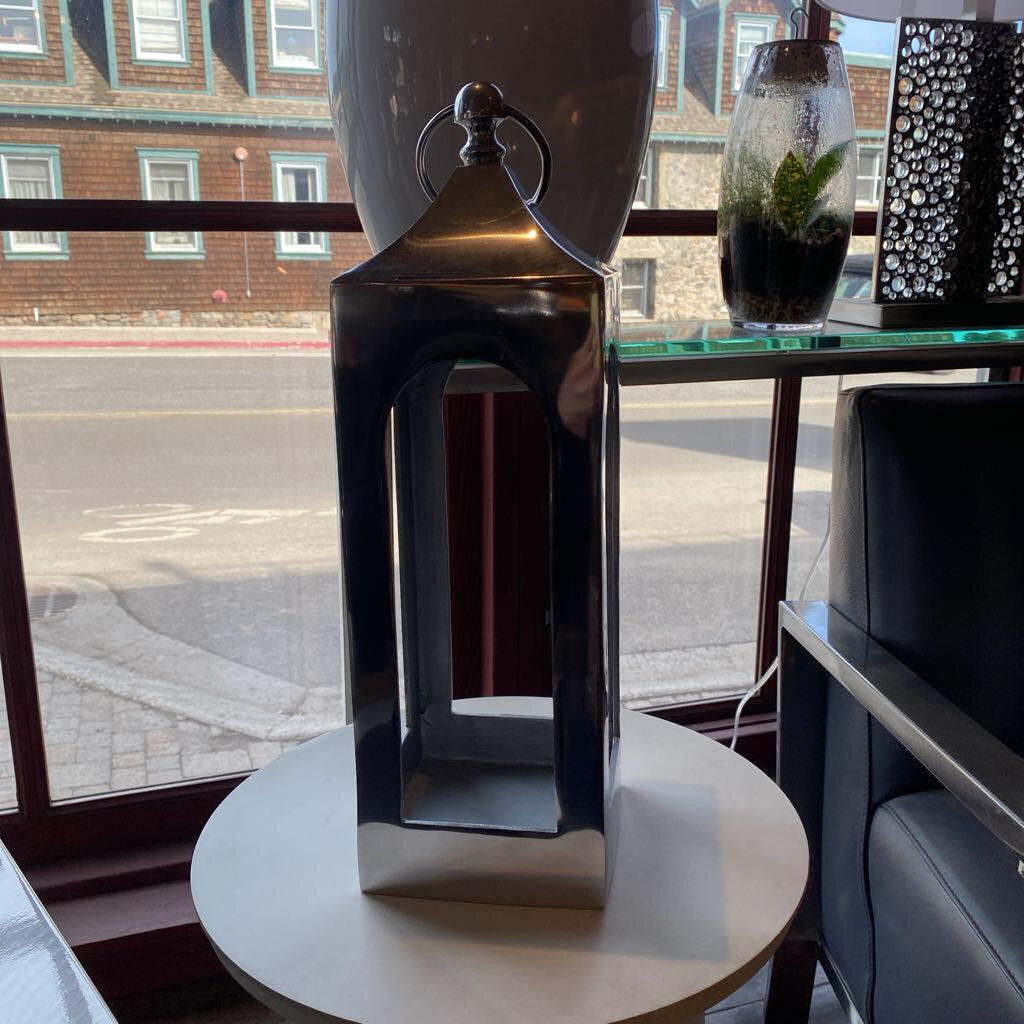 Pottery Barn Chrome Lantern