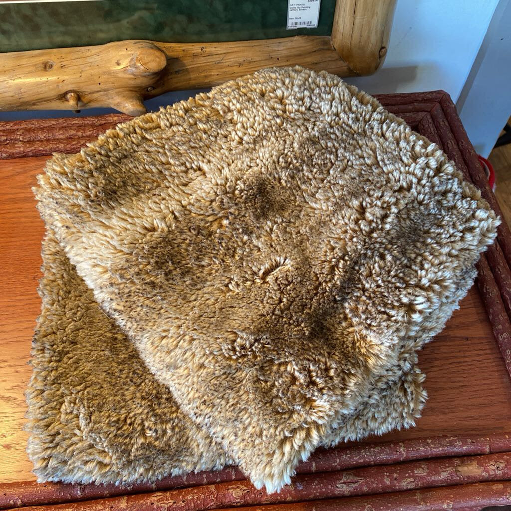 Pottery Barn Faux Fur Euro Shams - Set Of 2