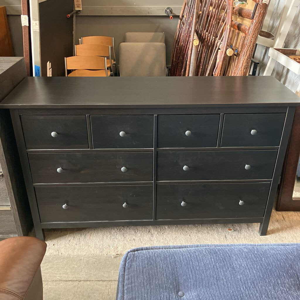 Black 8 Drawer Dresser