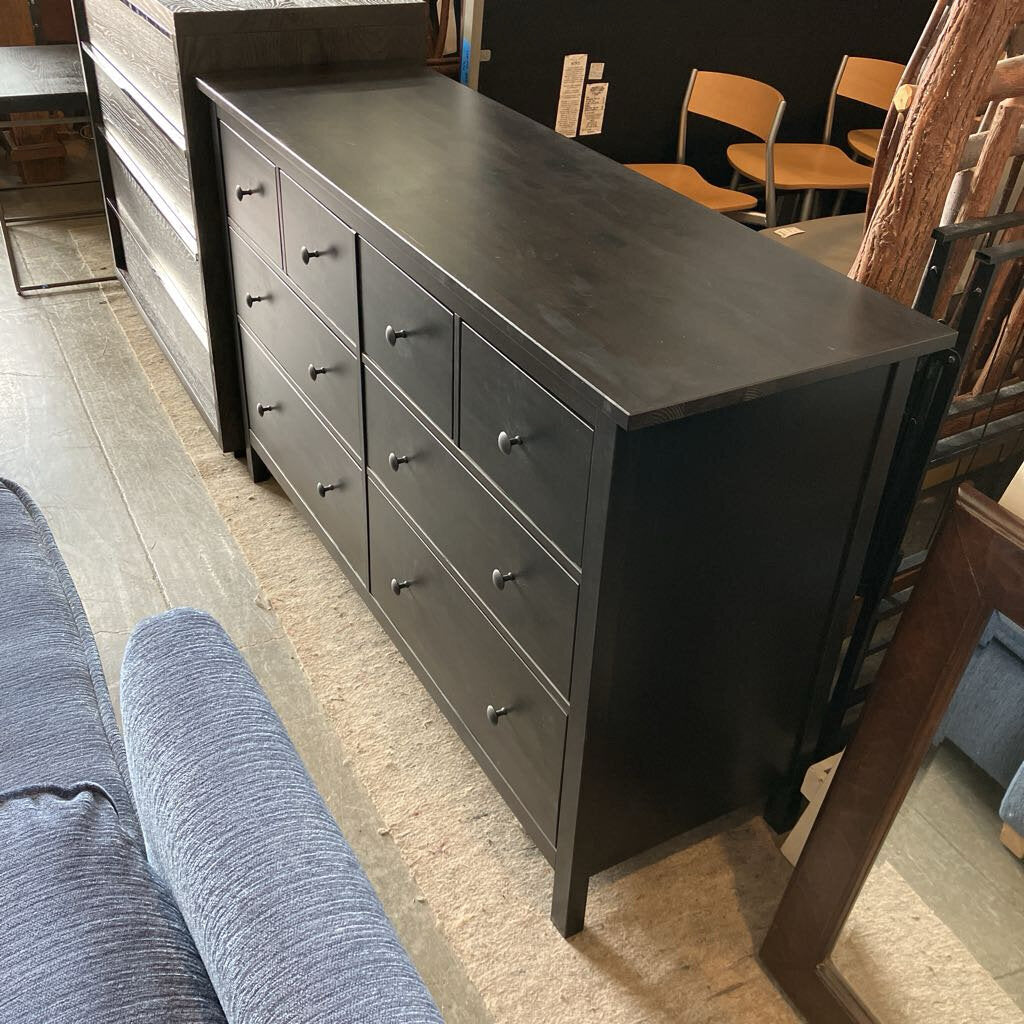 Black 8 Drawer Dresser