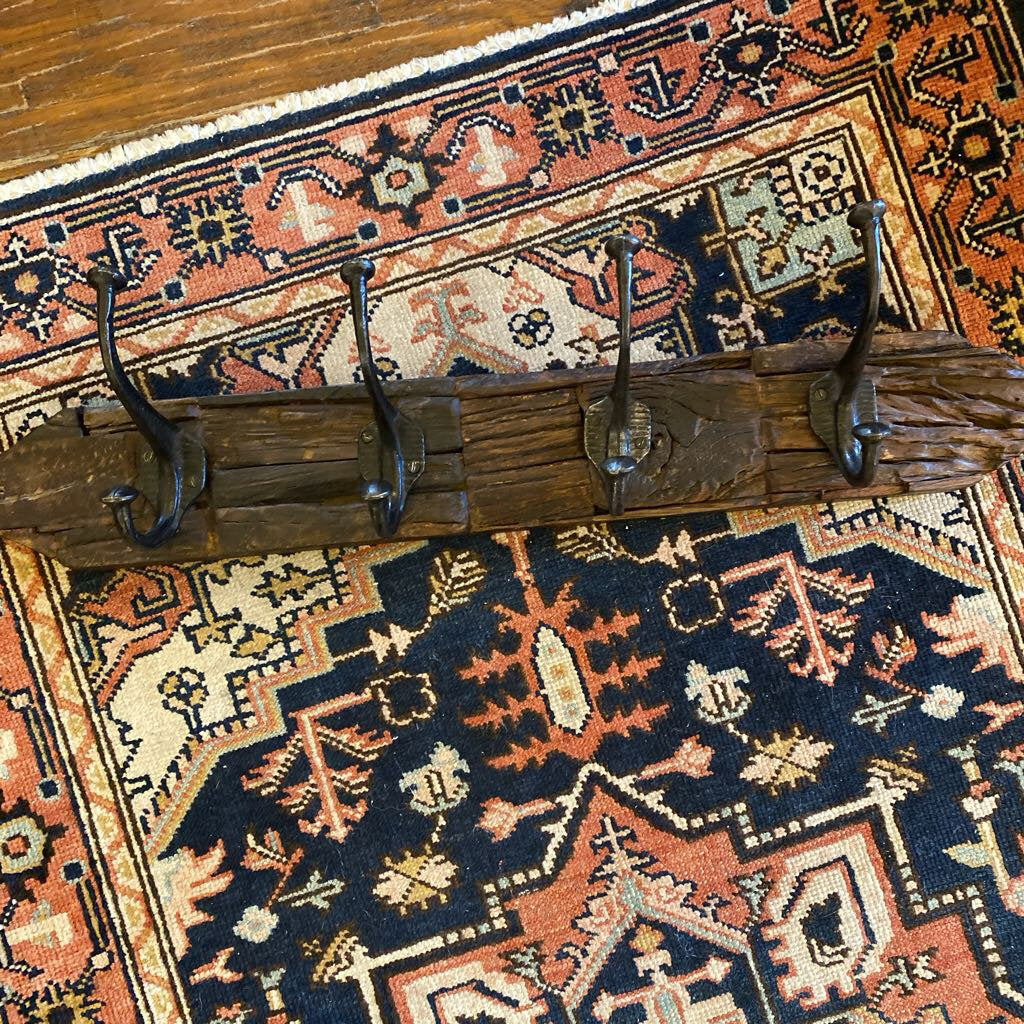 Rustic Wood Coat Rack