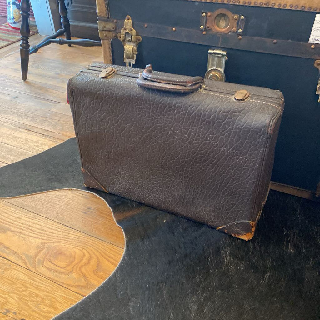 Vintage Leather Suitcase